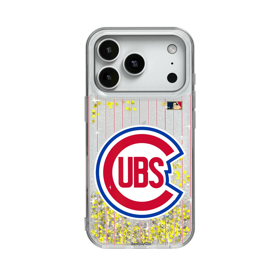 Chicago Cubs 1948-1956 - Cooperstown Collection Pinstripe Glitter Phone Case Phone Cases Keyscaper