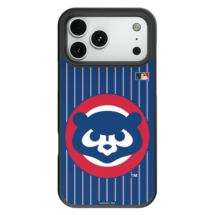 Chicago Cubs Home 1979-1993 - Cooperstown Collection Pinstripe Bump Phone Case Phone Cases Keyscaper