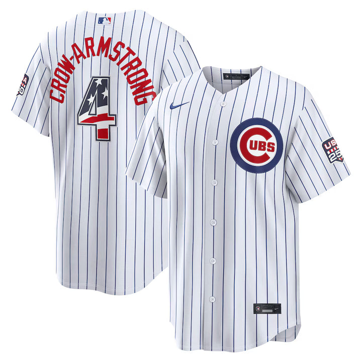 Chicago Cubs Pete Crow-Armstrong Home USA 250 Jersey by Nike Jerseys Nike