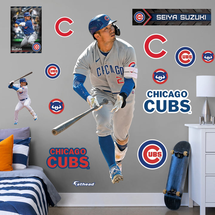 Seiya Suzuki - RealBig Collection - Official MLB - Chicago Cubs - Reusable Vinyl Wall Decals Vinyl Die-Cut Character UNASSIGNED