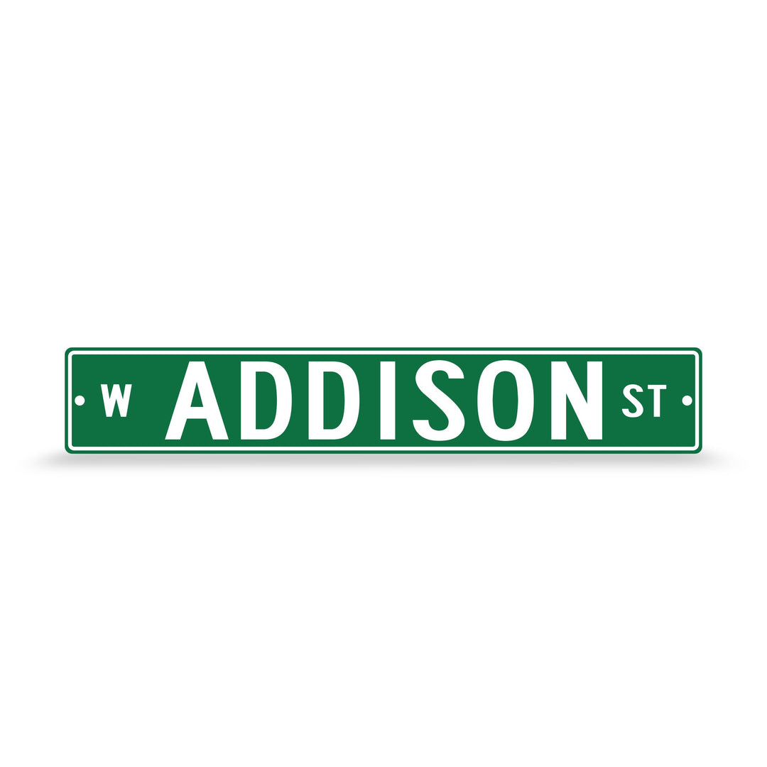 CHICAGO CUBS RICO ADDISON STREET SIGN Signs RICO IND