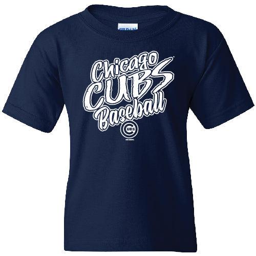 CHICAGO CUBS BIMM RIDDER YOUTH WOTNEY NAVY TEE