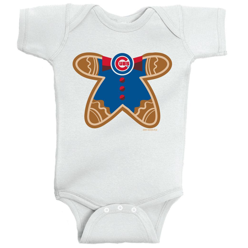 CHICAGO CUBS BIMM RIDDER INFANT GINGERBREAD ONESIE