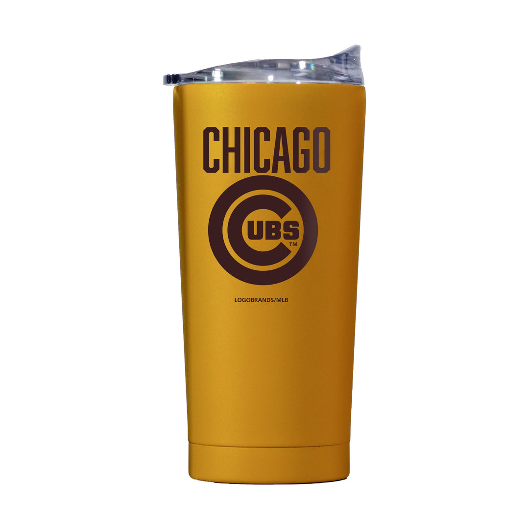 CHICAGO CUBS LOGO BRAND BULLSEYE OAK TUMBLER Home & Office LOGO CHAIR