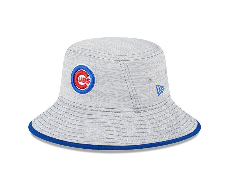 CHICAGO CUBS NEW ERA BULLSEYE GRAY BUCKET CAP