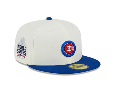 CHICAGO CUBS NEW ERA BULLSEYE RETRO FIT WORLD SERIES 2016 PATCH CAP