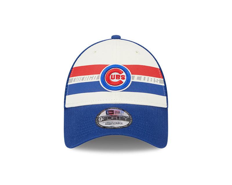 CHICAGO CUBS NEW ERA BULLSEYE STRIPED ADJUSTABLE CAP