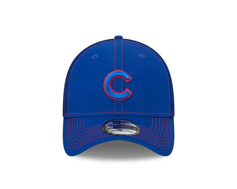 CHICAGO CUBS NEW ERA C LOGO BLUE ON BLUE 39THIRTY CAP