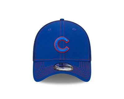 CHICAGO CUBS NEW ERA C LOGO BLUE ON BLUE 39THIRTY CAP