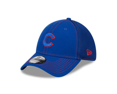 CHICAGO CUBS NEW ERA C LOGO BLUE ON BLUE 39THIRTY CAP