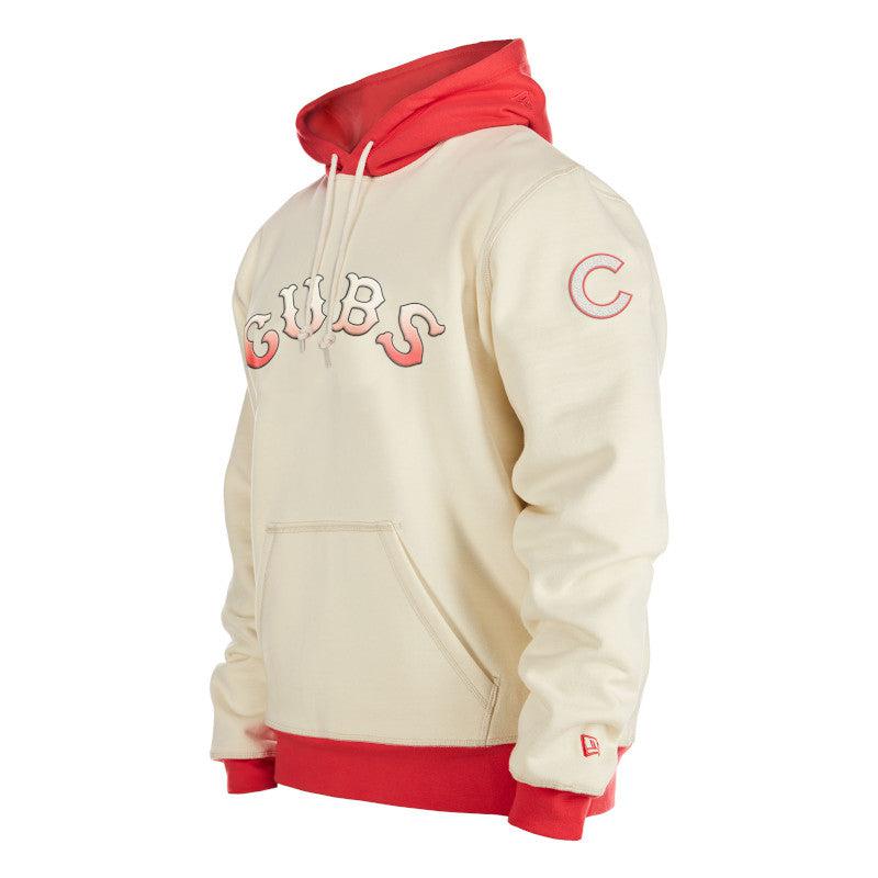CHICAGO CUBS NEW ERA MEN'S 1914 WHITE AND ORANGE COLOR PACK HOODIE
