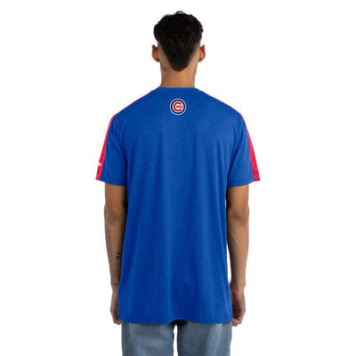 CHICAGO CUBS NEW ERA MEN'S BLUE ACTIVE TEE