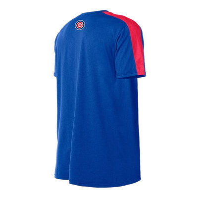 CHICAGO CUBS NEW ERA MEN'S BLUE ACTIVE TEE