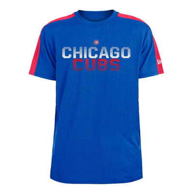CHICAGO CUBS NEW ERA MEN'S BLUE ACTIVE TEE