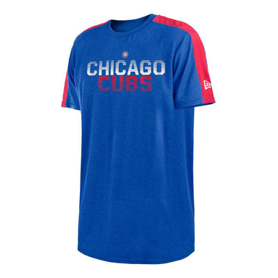 CHICAGO CUBS NEW ERA MEN'S BLUE ACTIVE TEE