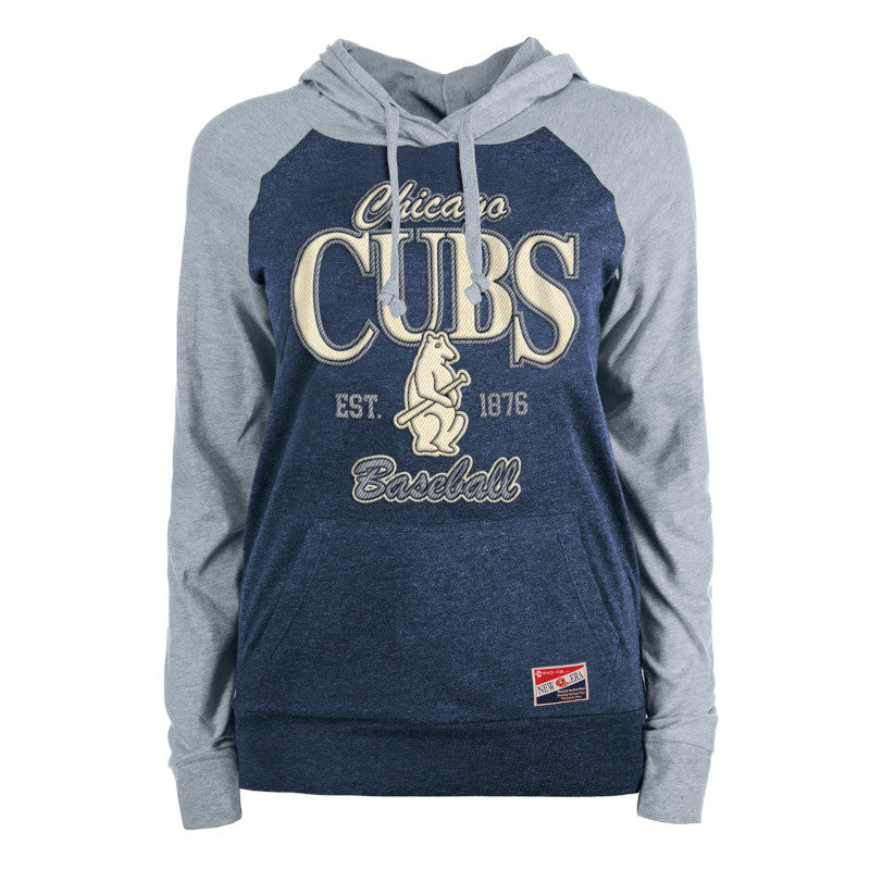 CHICAGO CUBS NEW ERA WOMEN'S 1914 RAGLAN HOODIE