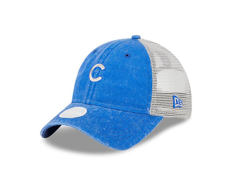 CHICAGO CUBS NEW ERA WOMEN'S MICRO LOGO BLUE AND WHITE CAP