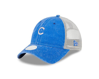 CHICAGO CUBS NEW ERA WOMEN'S MICRO LOGO BLUE AND WHITE CAP