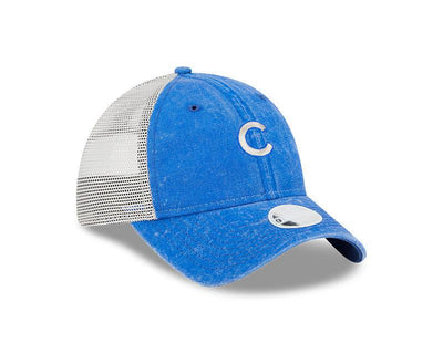 CHICAGO CUBS NEW ERA WOMEN'S MICRO LOGO BLUE AND WHITE CAP
