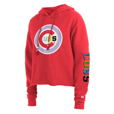 CHICAGO CUBS NEW ERA WOMEN'S ORANGE COLOR PACK HOODIE