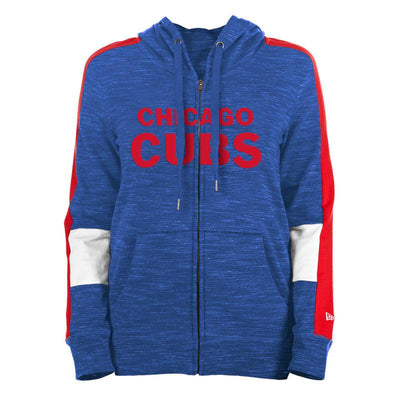 CHICAGO CUBS NEW ERA WOMEN'S WALKING BEAR FULL ZIP ACTIVE HOODIE