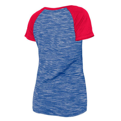 CHICAGO CUBS NEW ERA WOMEN'S WALKING BEAR RAGLAN ACTIVE TEE
