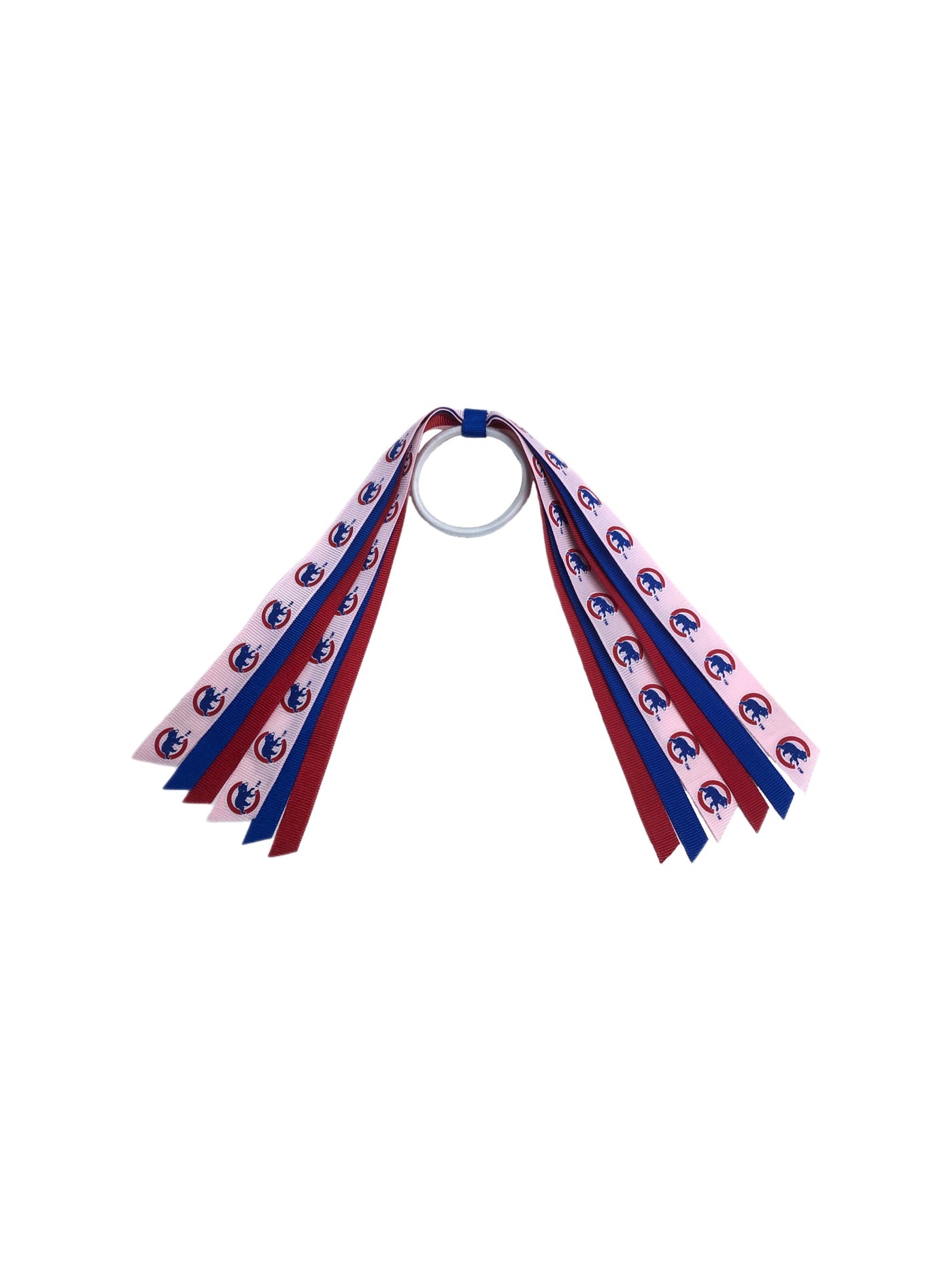 CHICAGO CUBS WALKING BEAR MINI STREAM HAIR ELASTIC