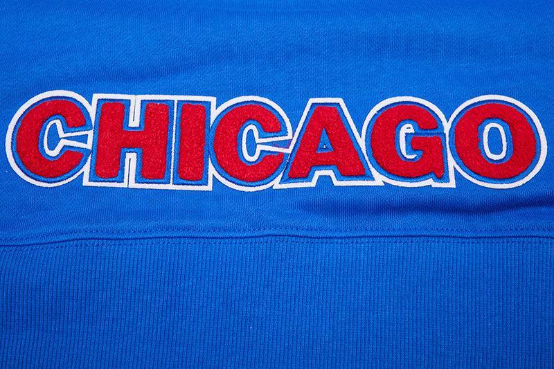 CHICAGO CUBS PRO STANDARD WOMEN'S BULLSEYE CROPPED HOODIE