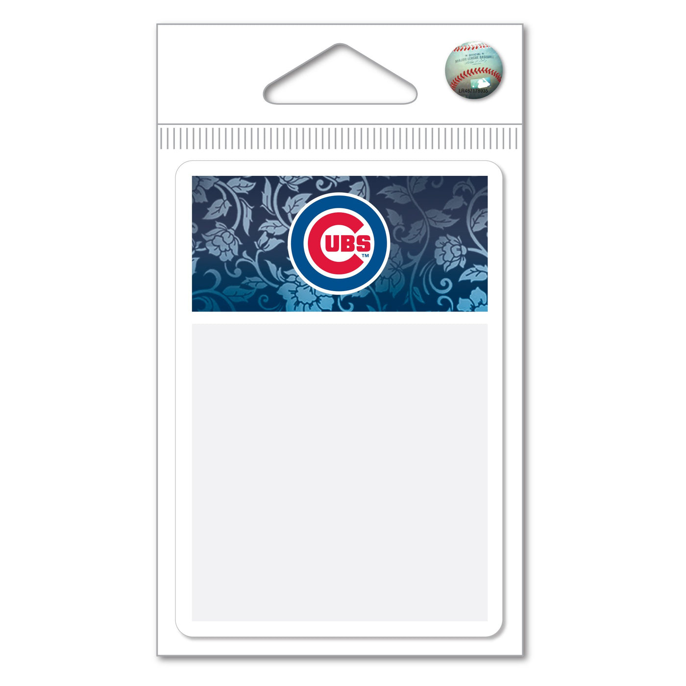 CUBS BLUE FLORAL STICKY NOTEPAD - Ivy Shop