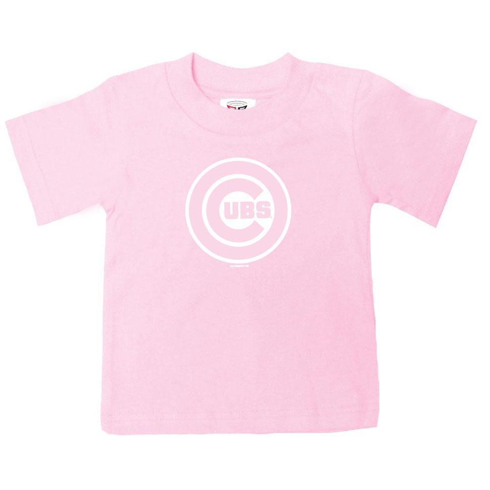 CHICAGO CUBS BIMM RIDDER INFANT PINK BULLSEYE TEE Short Sleeve Tees BIMM RIDDER
