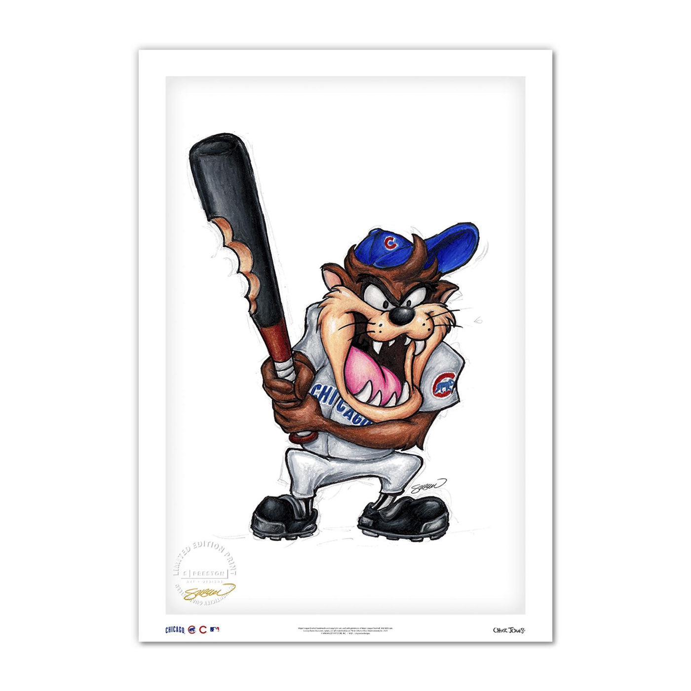 TAZ ON DECK CUBS PRINT - Ivy Shop