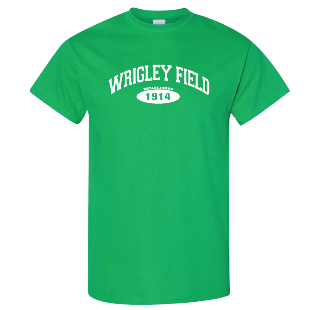 WRIGLEY FIELD KELLY GREEN TEE