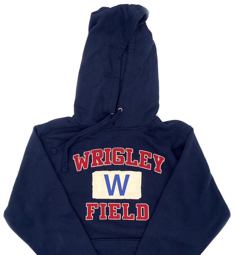 WRIGLEY FIELD MEN'S W FLAG NAVY HOODIE Sweatshirts & Hoodies FUNDY